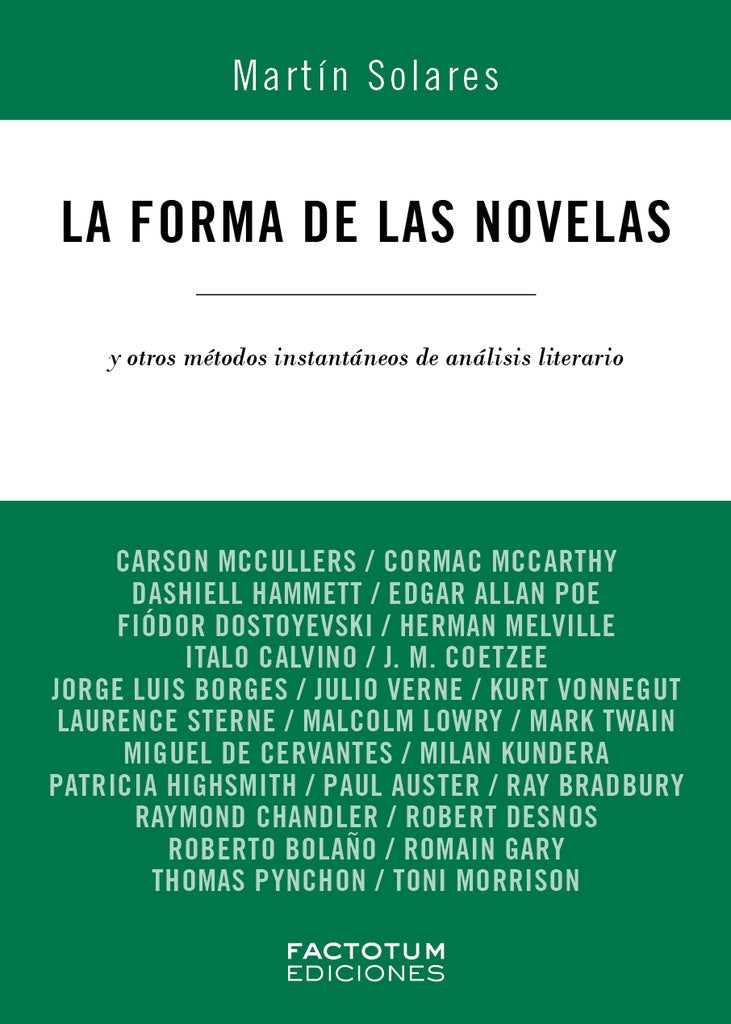 LA FORMA DE LAS NOVELAS | Martin Solares