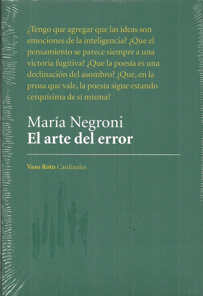 ARTE DEL ERROR,EL (Nuevo) | MARÍA NEGRONI