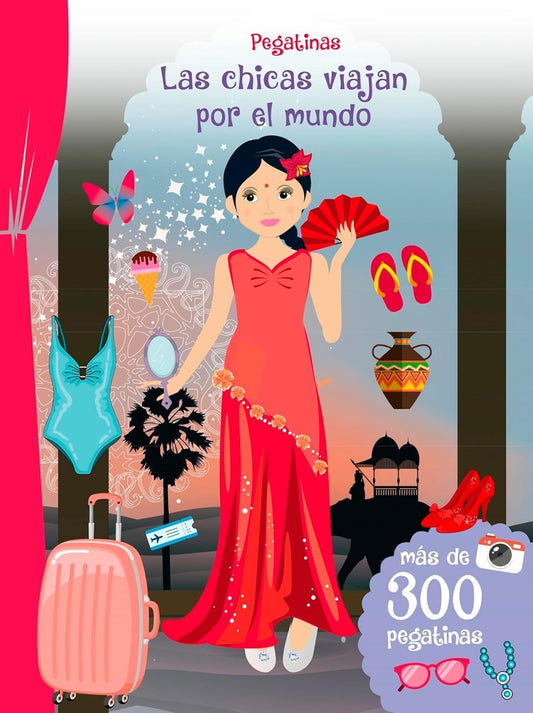 PEGATINAS. LAS CHICAS VIAJAN POR EL MUNDO (Nuevo)