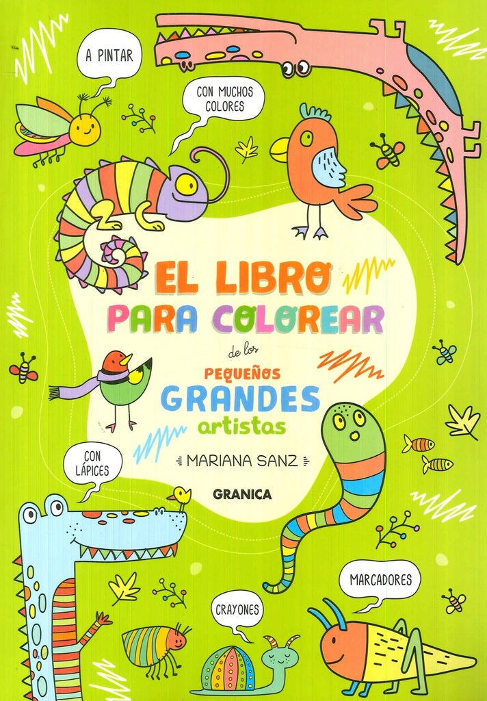 LIBRO PARA COLOREAR DE LOS PEQUEÑOS GRANDES ARTISTAS | MARIANA SANZ