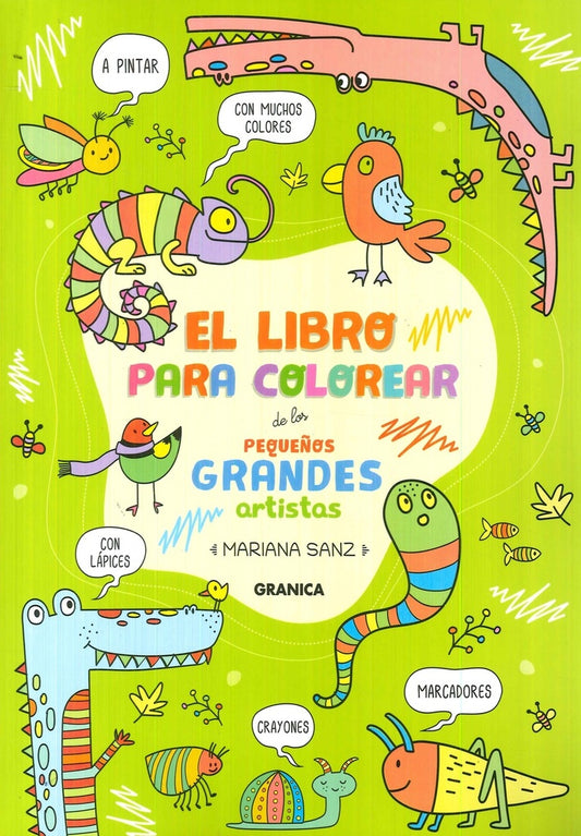 LIBRO PARA COLOREAR DE LOS PEQUEÑOS GRANDES ARTISTAS | MARIANA SANZ