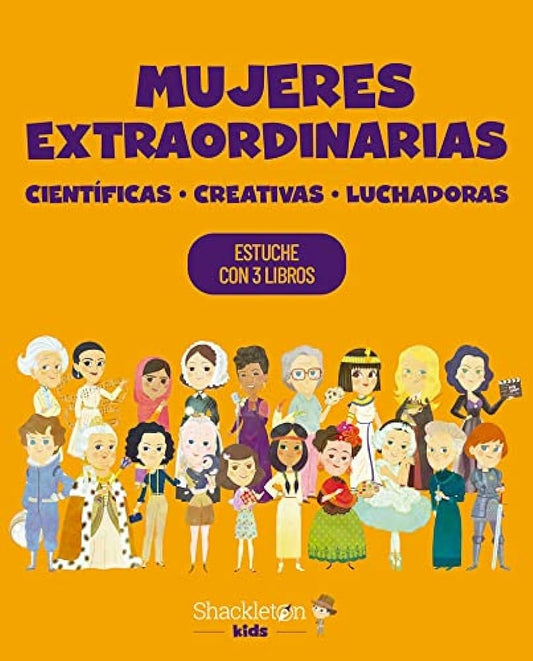 PACK MUJERES EXTRAORDINARIAS Científicas, creativas y luchadoras(Estuche con 3 libros)