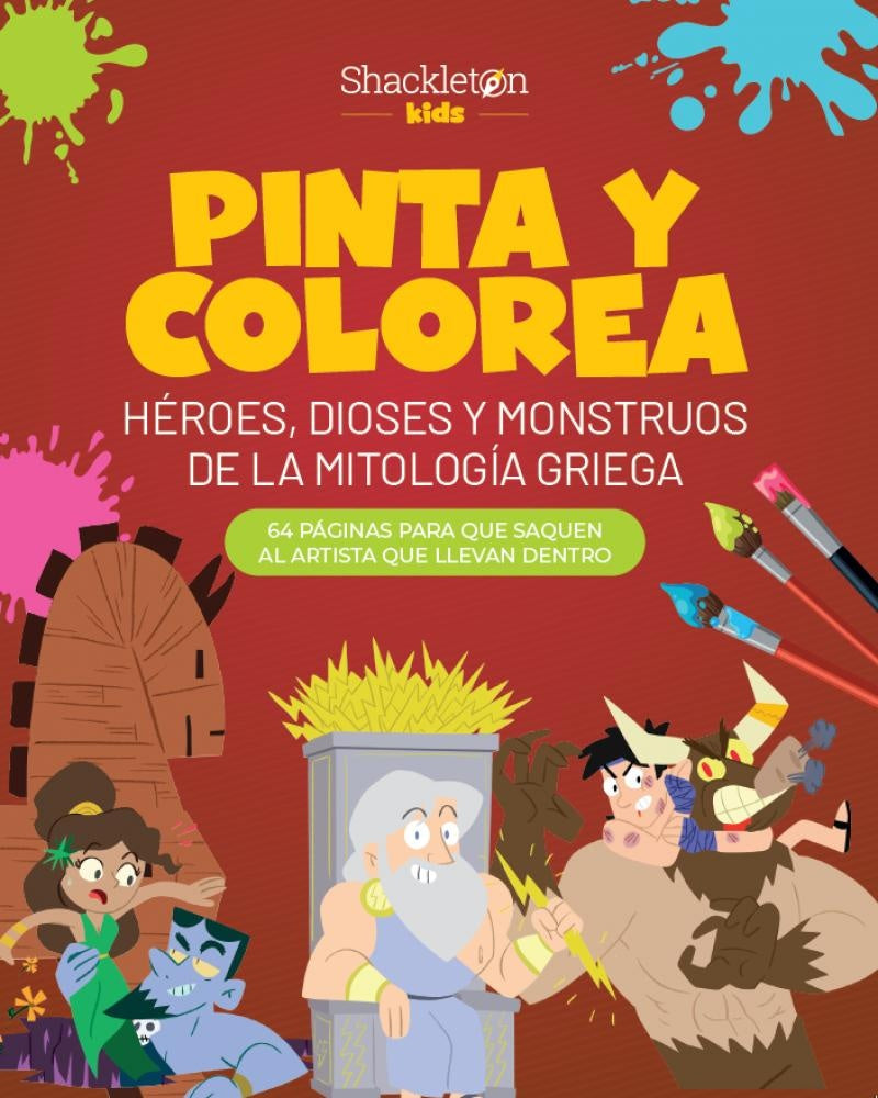 PINTA Y COLOREA HEROES, DIOSES Y MONSTRUOS | Mis pequeños heroes