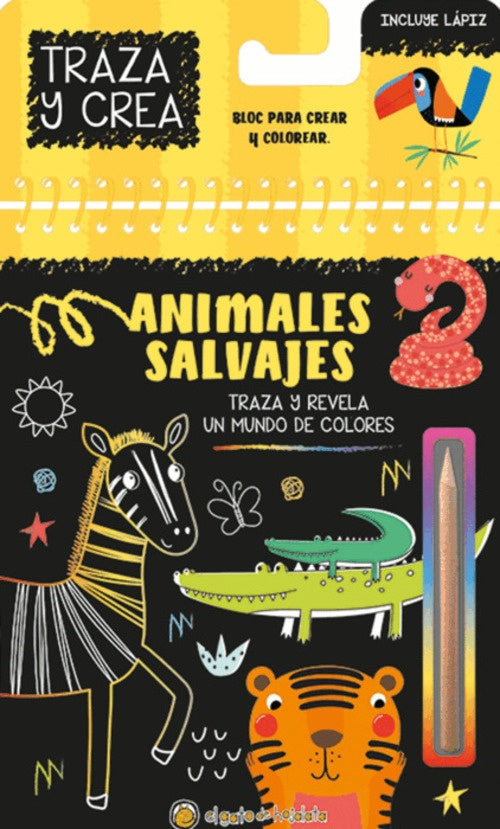ANIMALES SALVAJES TRAZA Y CREA | VARIOS
