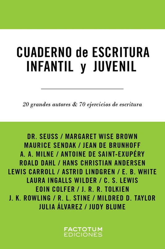 CUADERNO DE ESCRITURA INFANTIL Y JUVENIL (Nuevo) | Margo Glantz / VV AA