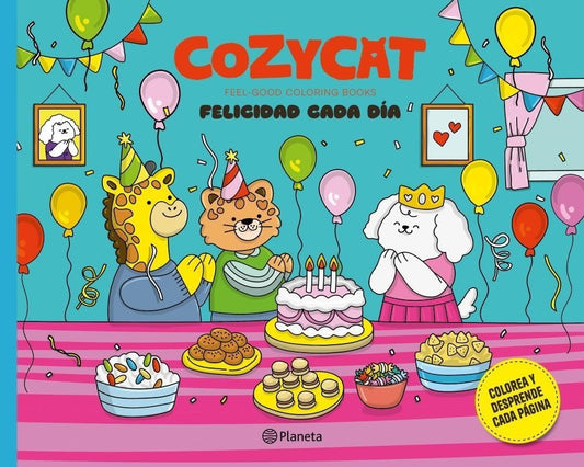 COZY CAT 2 FELICIDAD CADA DIA | FEEL GOOD COLORING BOOKS