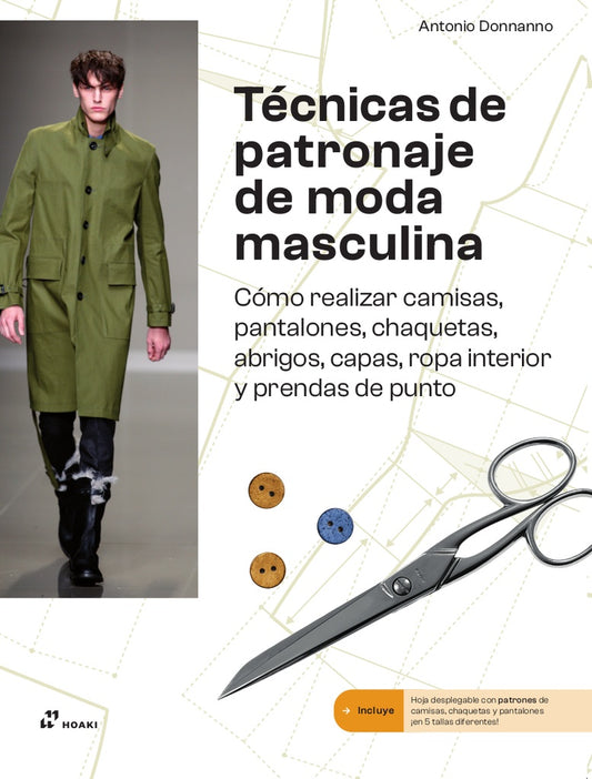 TECNICAS DE PATRONAJE DE MODA MASCULINA (Nuevo) | ANTONIO DONNANNO